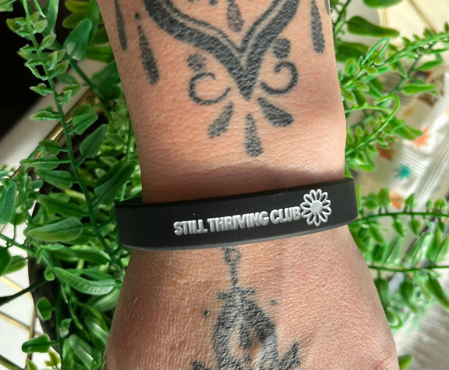 Still Thriving Wristband – Black Silicone