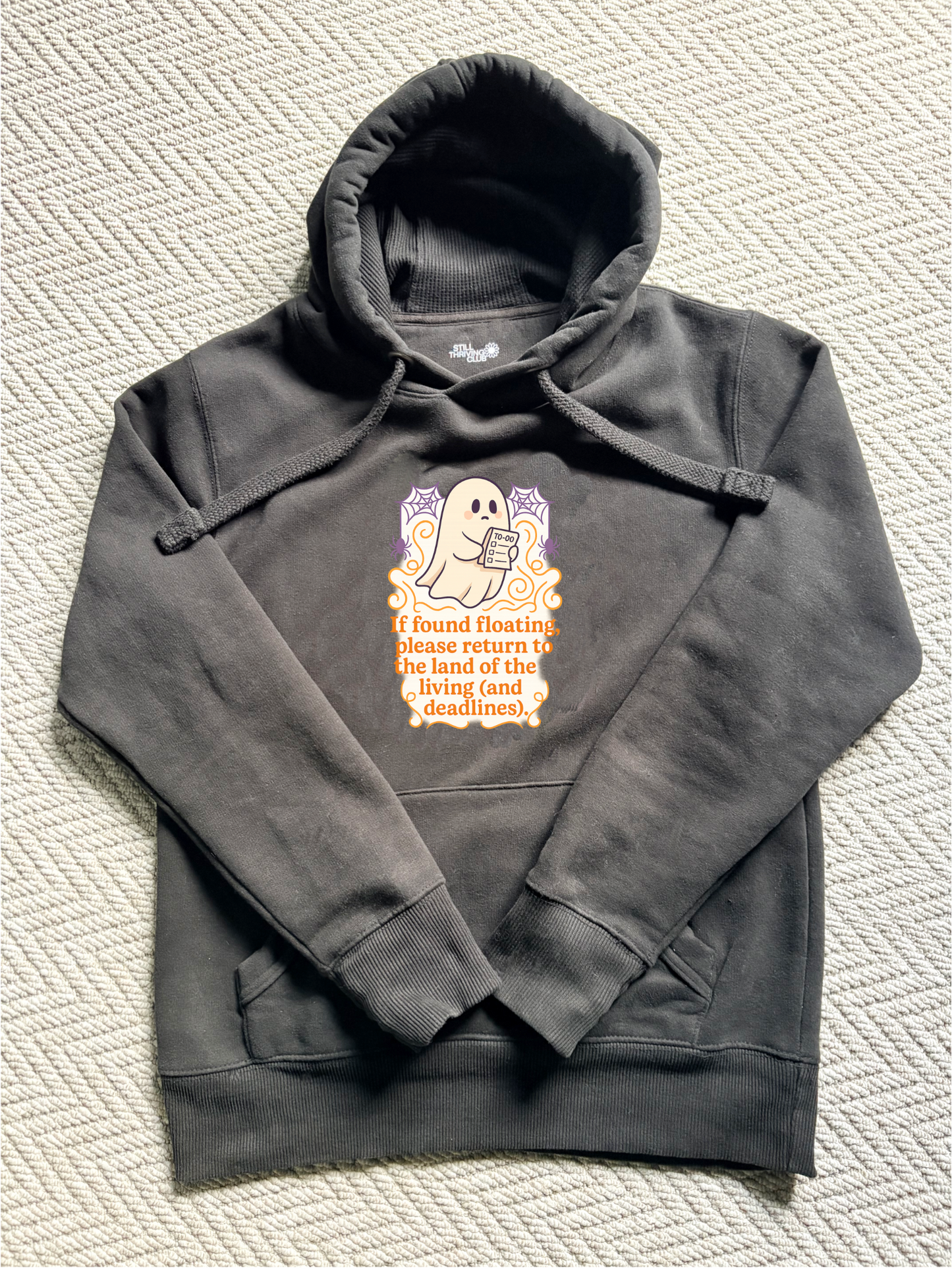 If Found Floating Return to Deadlines | Dissociation Heavyweight Ghost Hoodie