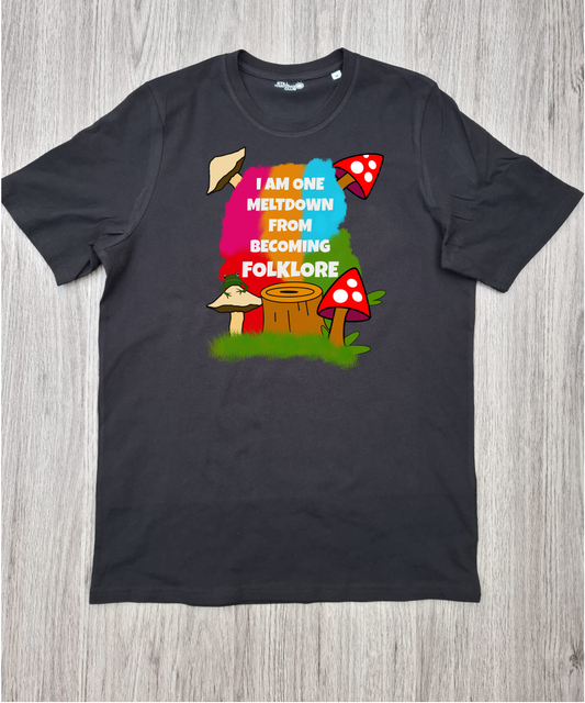One Meltdown From Folklore | Neurodivergent Graphic T-Shirt