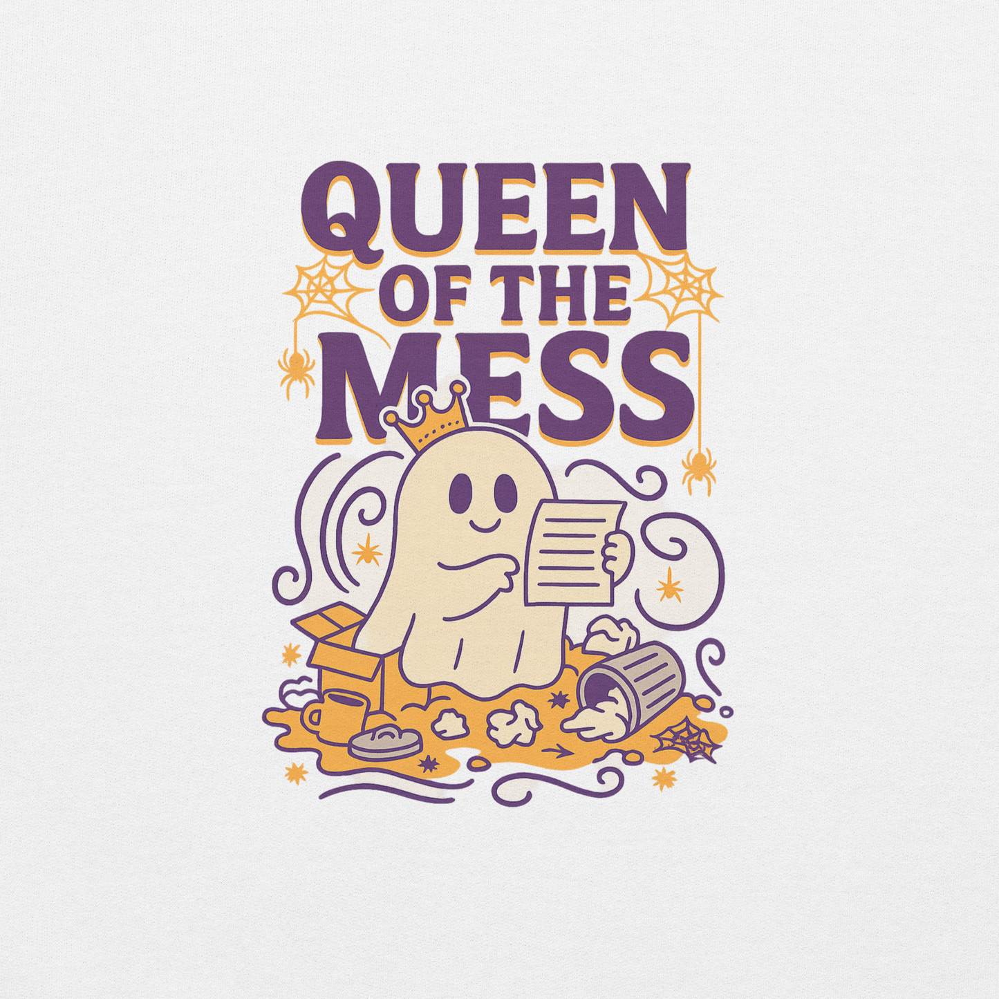 Queen of the Mess - Ghost Hoodie