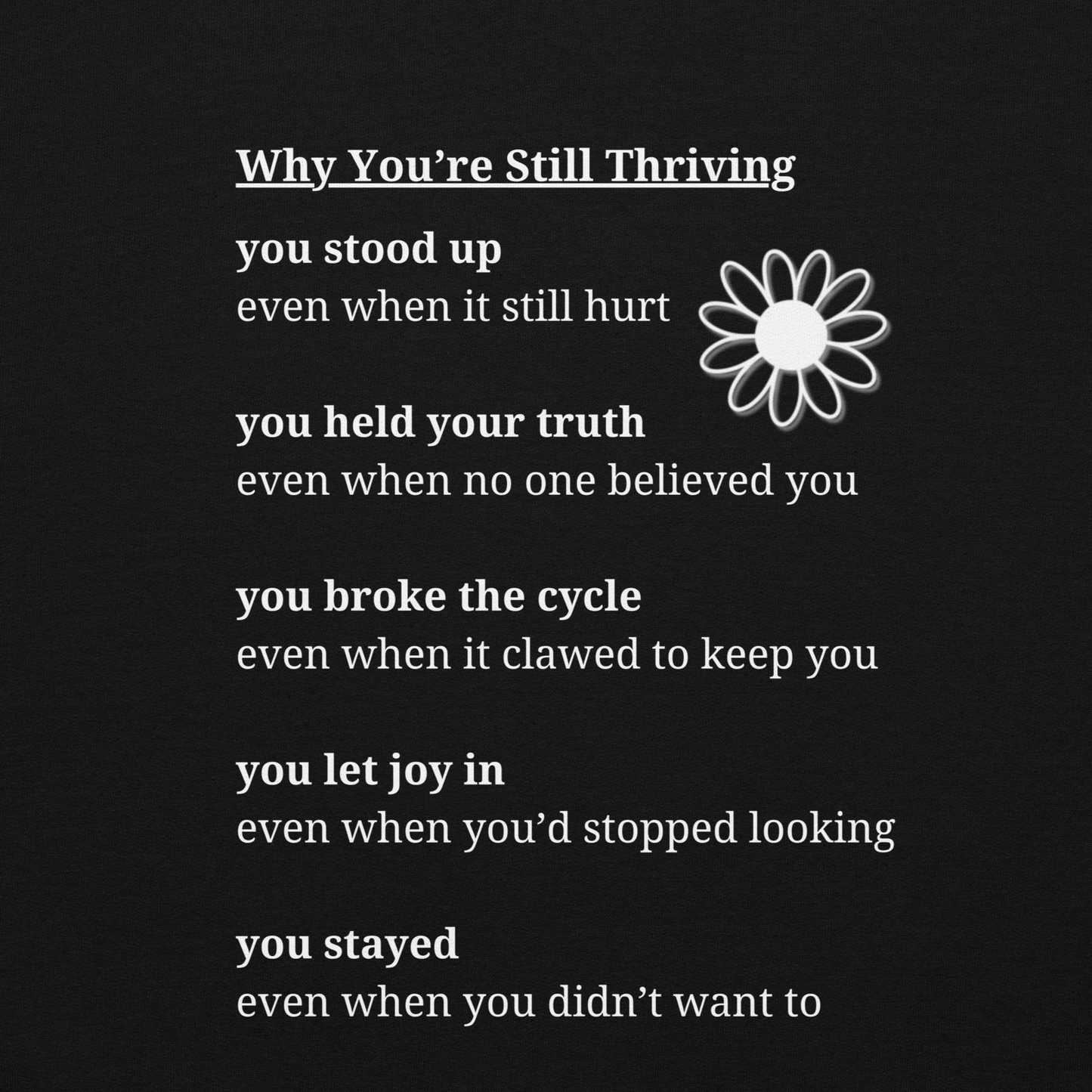 Still Thriving Club Hoodie – Mental Health Comfort