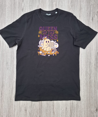 Queen of the Mess Ghost T Shirt | ADHD Executive Dysfunction Graphic Tee