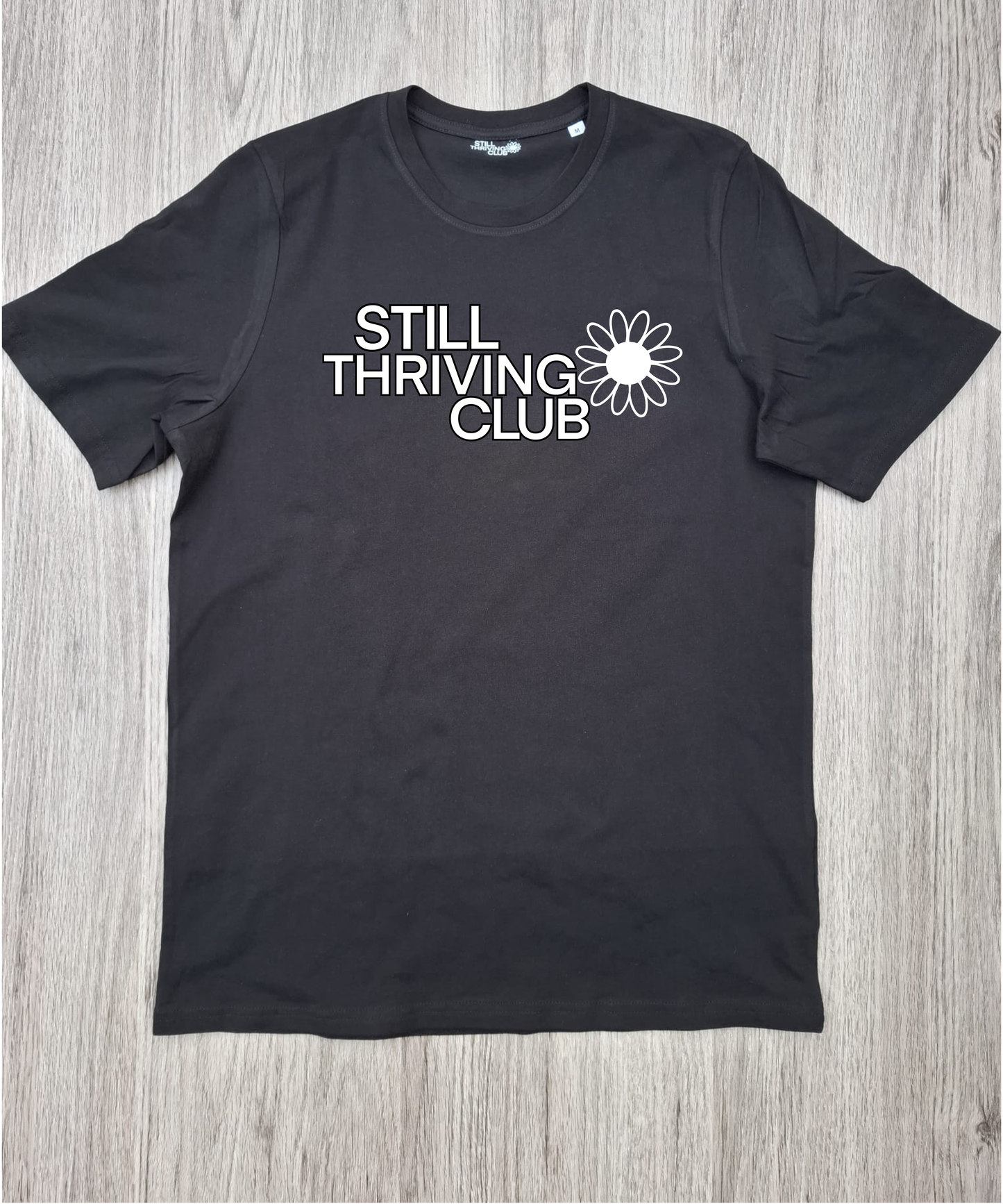 Still Thriving Club Logo T-Shirt | STC Daisy Logo Graphic Tee