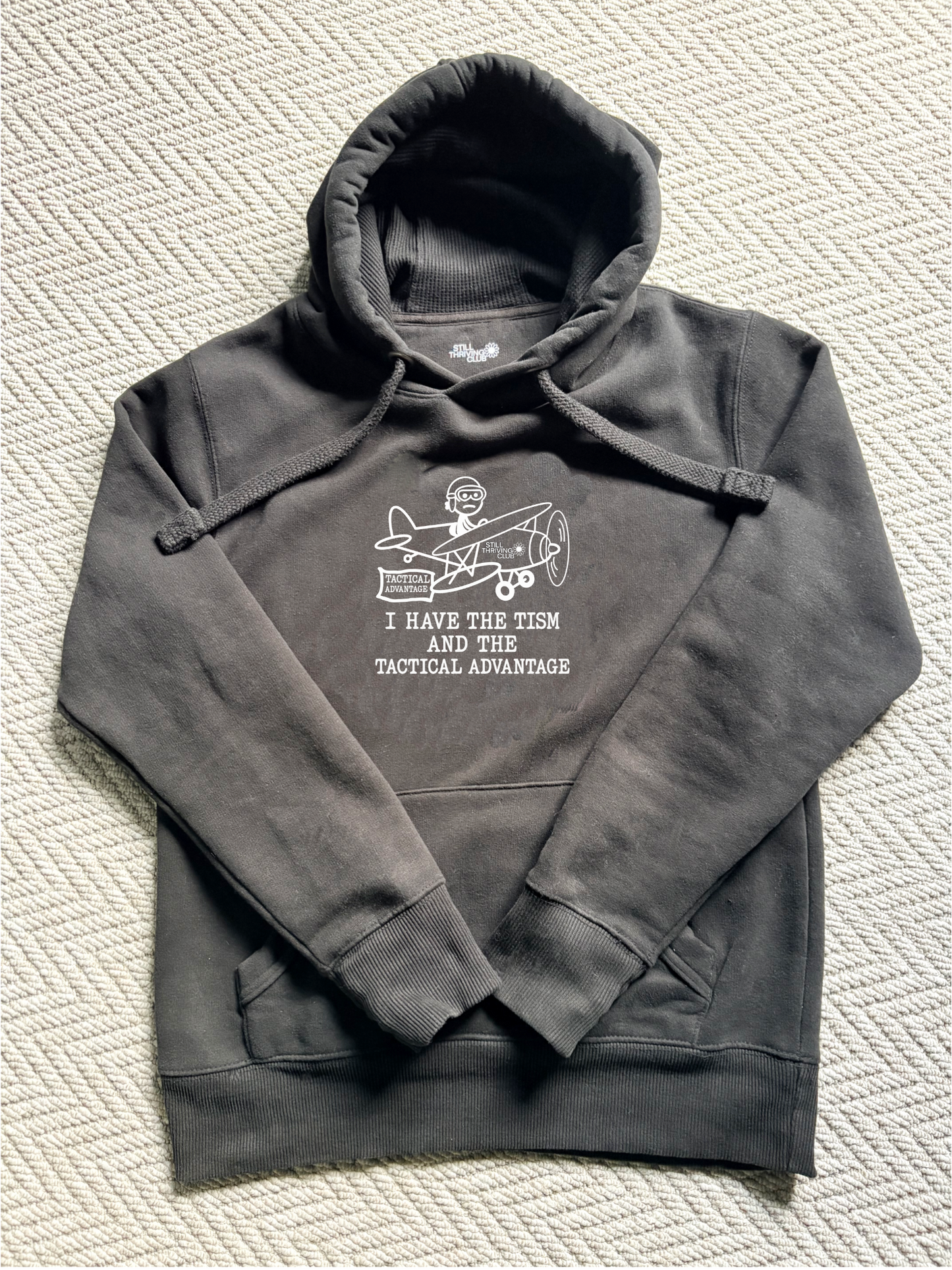The Tism And The Tactical Advantage Hoodie | Autism Humour Heavyweight Hoodie