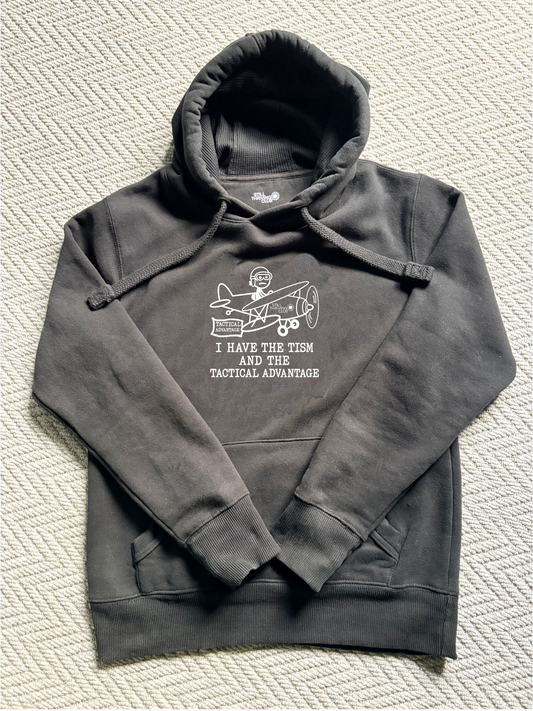 The Tism And The Tactical Advantage Hoodie | Autism Humour Heavyweight Hoodie